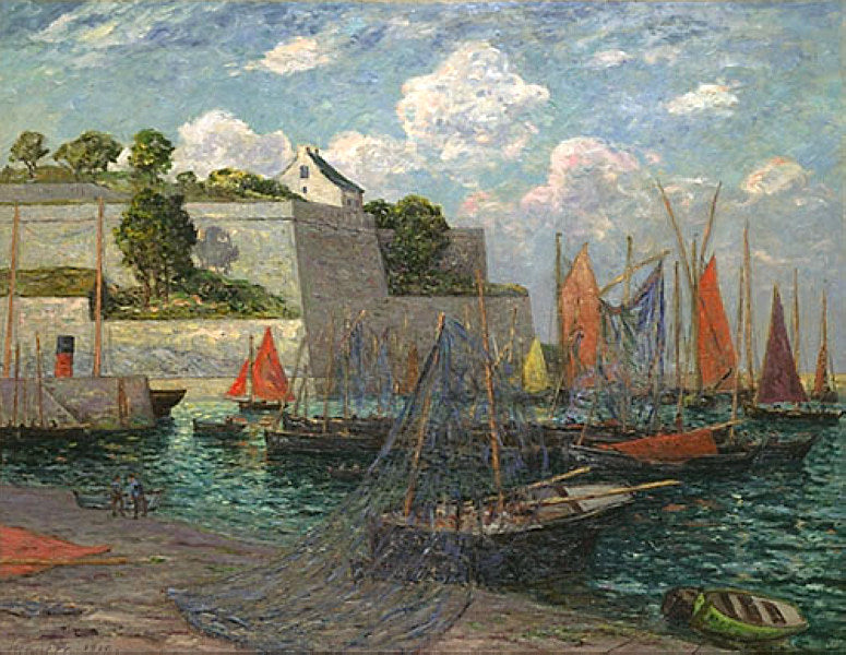 Port i zamek Belle-Île - Maxime Maufra