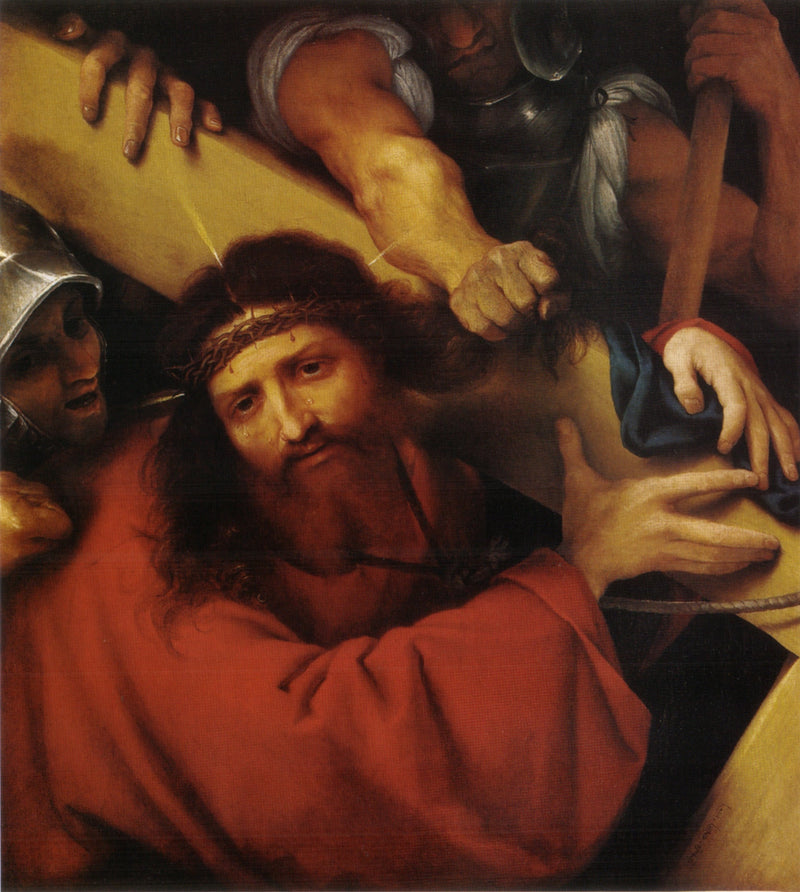 Nioszenie krzyża - Lorenzo Lotto