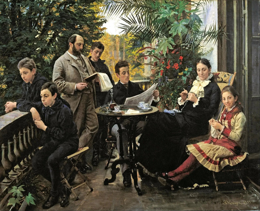 Portret rodziny Hirschsprung - Peder Severin Krøyer