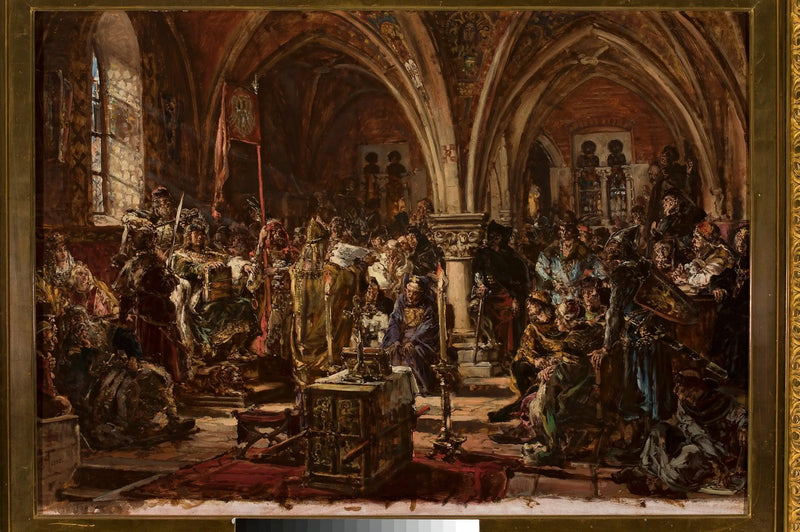 Pierwszy parlament w Łęczycy, z serii „Historia cywilizacji w Polsce” - Jan Matejko