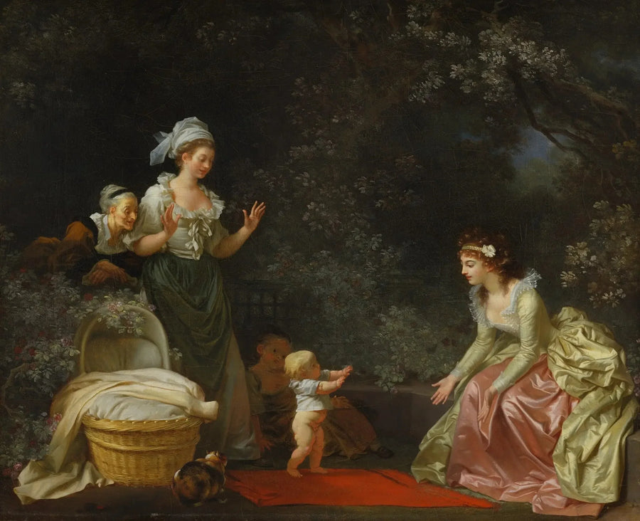 Pierwszy krok dzieciństwa - Jean-Honoré Fragonard
