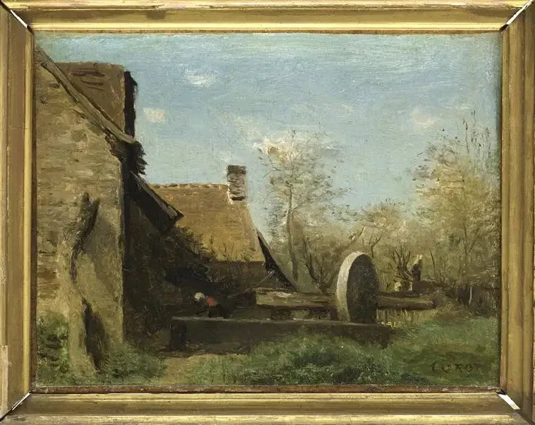 Prasa z Domfront - Jean-Baptiste Camille Corot