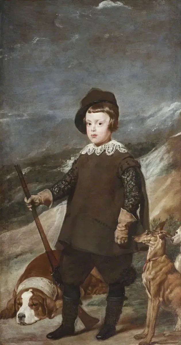 Książę Baltazar Carlos (1629-1646), mający 6 lat, jako myśliwy - Diego Velázquez