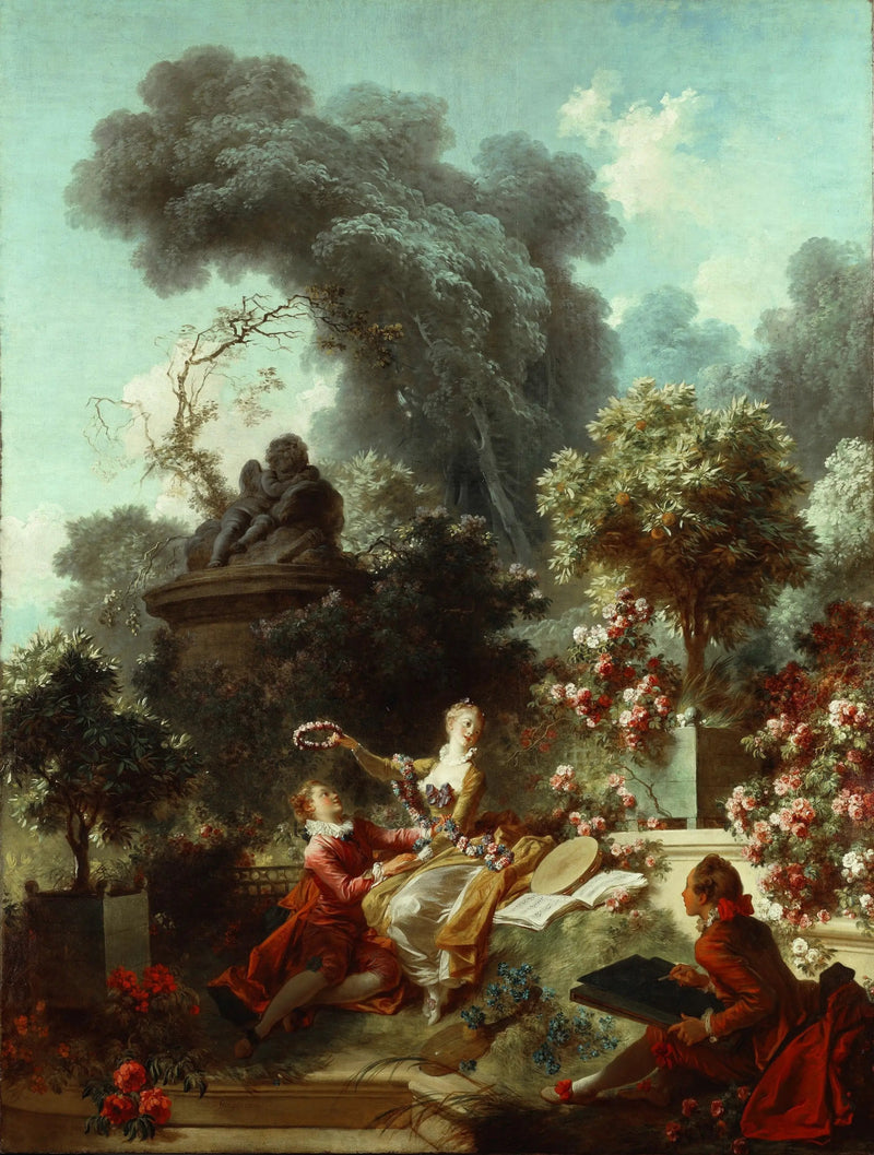 Postęp miłości: Koronowany kochanek - Jean-Honoré Fragonard