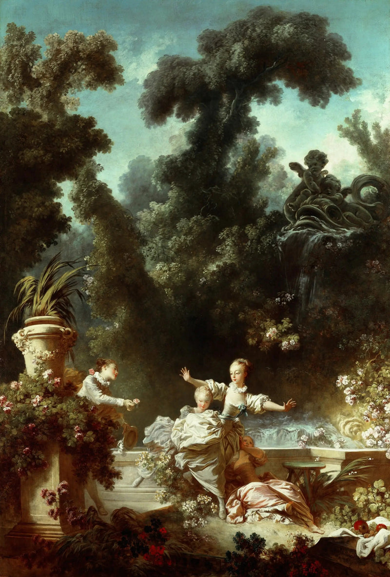 Postęp miłości: pościg - Jean-Honoré Fragonard
