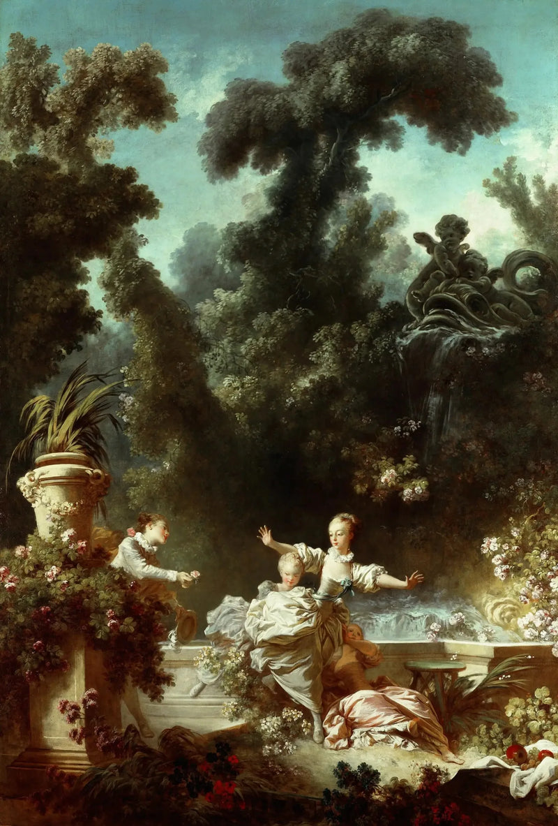 Postęp miłości: pościg - Jean-Honoré Fragonard