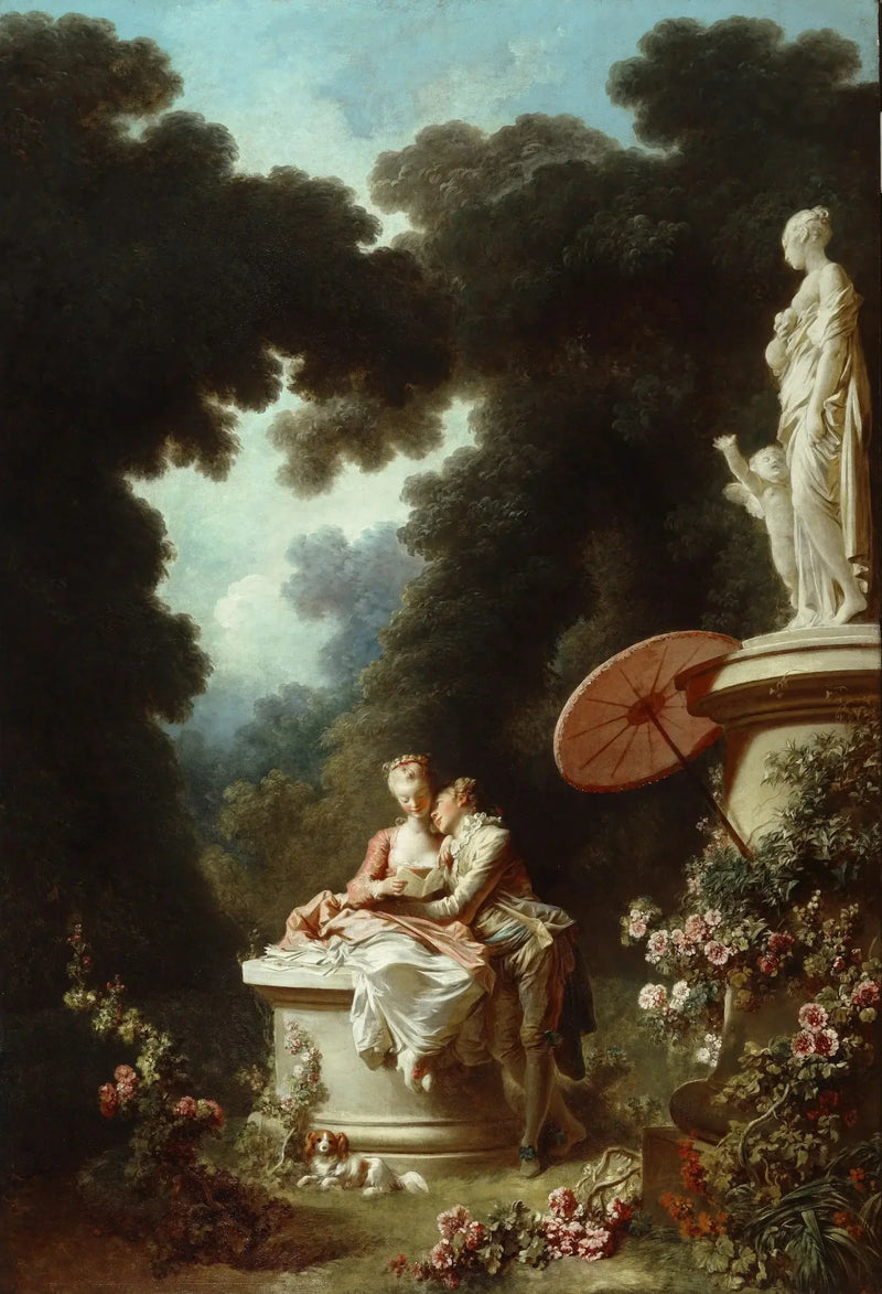 Postęp miłości: Listy miłosne - Jean-Honoré Fragonard