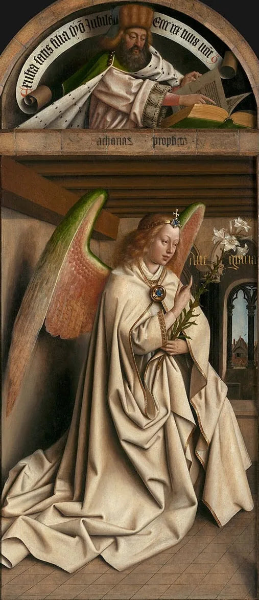 Prorok Zachariasz; Anioł Zwiastowania - Hubert van Eyck