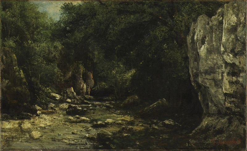 Czarna studnia - Gustave Courbet