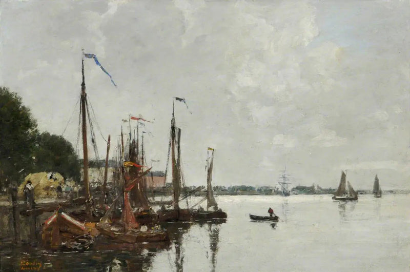 Nabrzeże Antwerpii, Belgia - Eugène Boudin