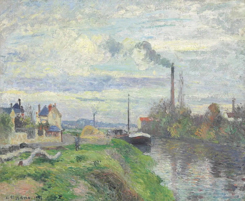 Nabrzeże Pothuis w Pontoise - Camille Pissarro