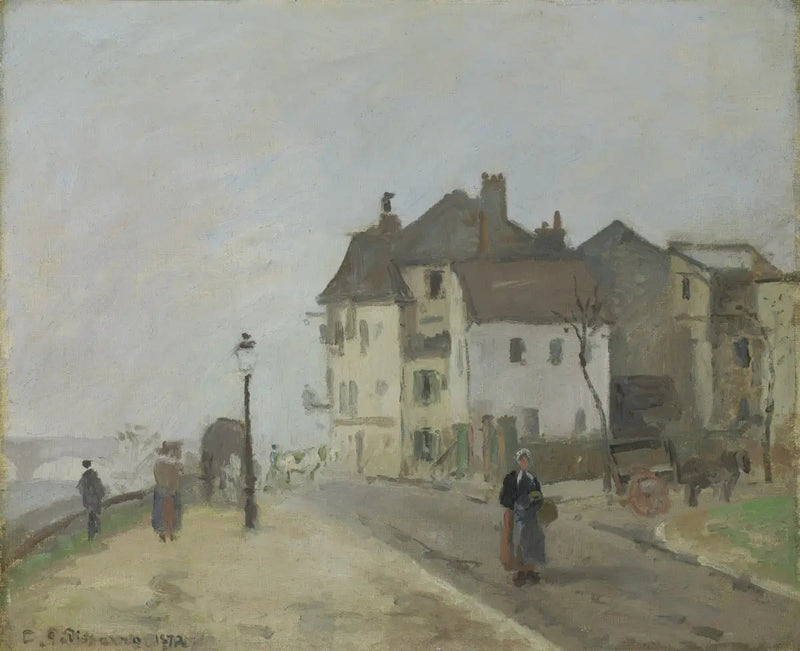 Nabrzeże Pothuis w Pontoise - Camille Pissarro