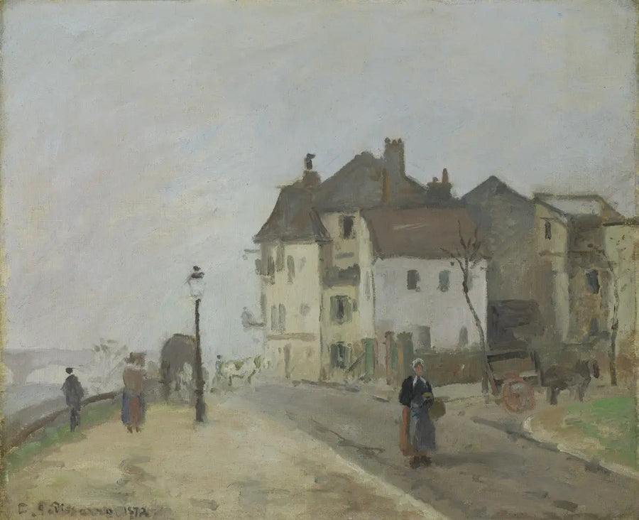 Nabrzeże Pothuis w Pontoise - Camille Pissarro