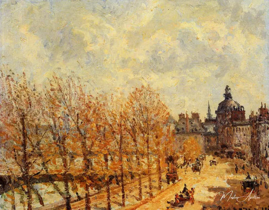 Le quai Malaquais au matin, temps ensoleillé - Camille Pissarro - Reproductions de tableaux et peintures haut de gamme