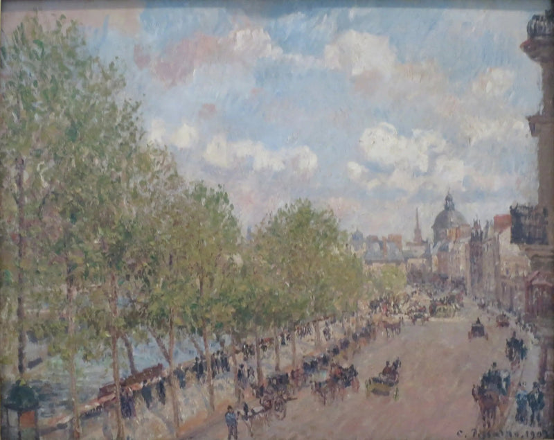 Quai Malaquais i Instytut (Francja), Wiosna, Słońce (Czwarta Seria) - Camille Pissarro