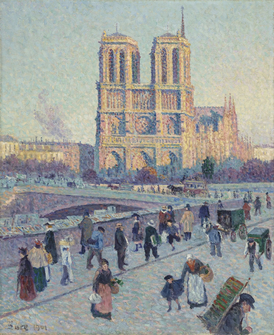 Nabrzeże Świętego Michała i Notre-Dame - Maximilien Luce