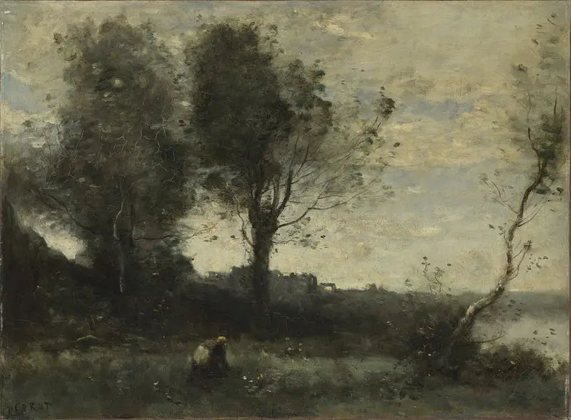 Zbieracz drewna - Jean-Baptiste Camille Corot