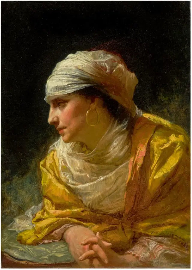 Spojrzenie - Frederick Arthur Bridgman