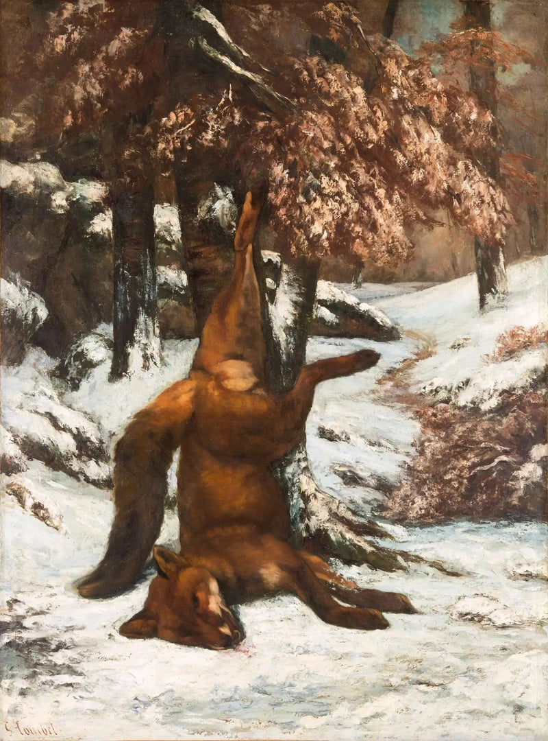 Martwy lis - Gustave Courbet