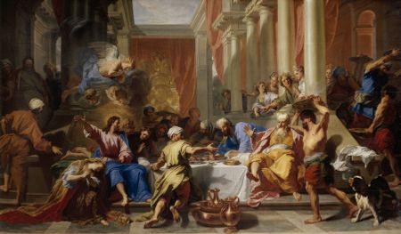 Posiłek u Simona - Jean-Baptiste Jouvenet