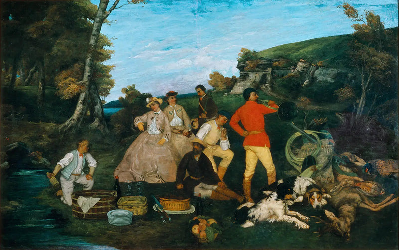 Polowanie na posiłek - Gustave Courbet