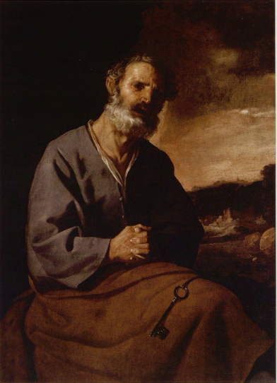 Żal świętego Piotra - Francisco de Zurbarán