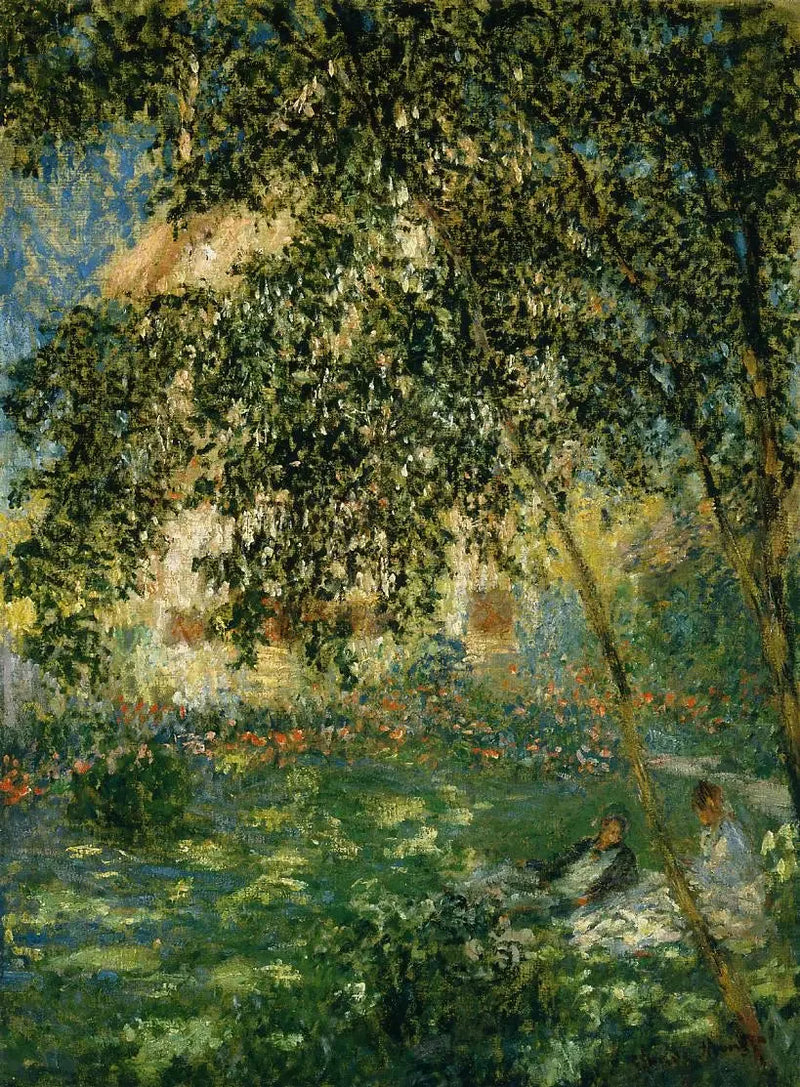 Odpoczynek w ogrodzie, Argenteuil - Claude Monet