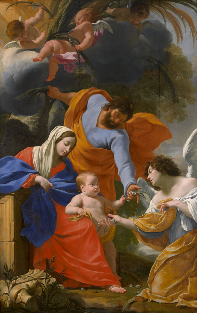 Odpoczynek Świętej Rodziny - Simon Vouet