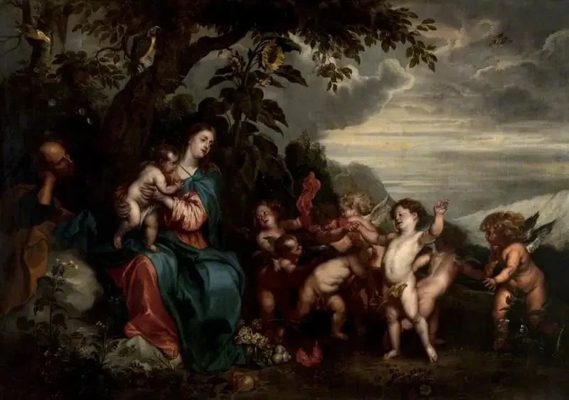 Wypoczynek podczas ucieczki do Egiptu - Antoine van Dyck
