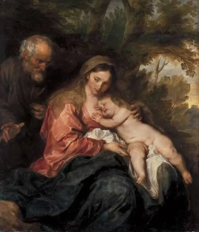 Odpoczynek podczas ucieczki do Egiptu - Antoine van Dyck