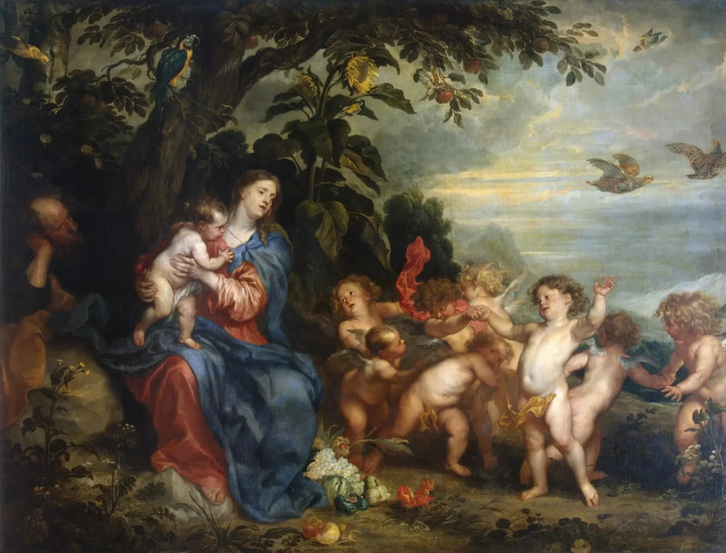 Odpoczynek podczas ucieczki do Egiptu - Antoine van Dyck