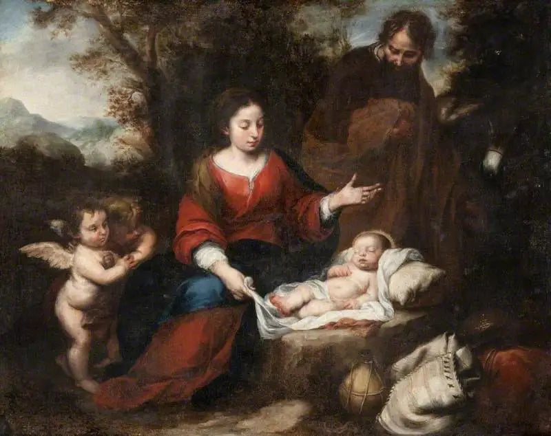Wypoczynek podczas ucieczki do Egiptu - Bartolomé Esteban Murillo
