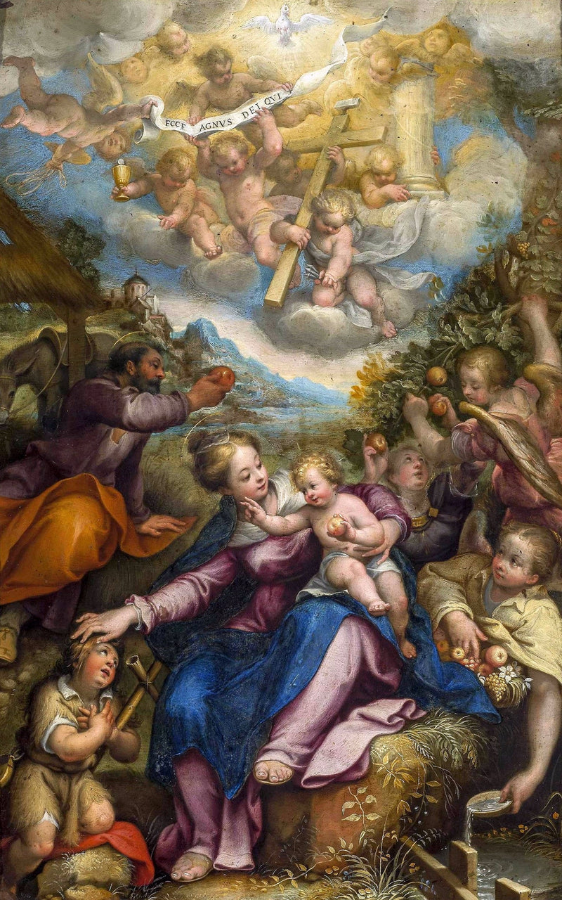 Odpoczynek podczas ucieczki do Egiptu - Denis Calvaert