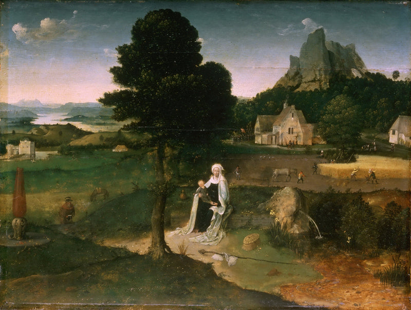 Le Repos pendant la fuite en Égypte - Joachim Patinier