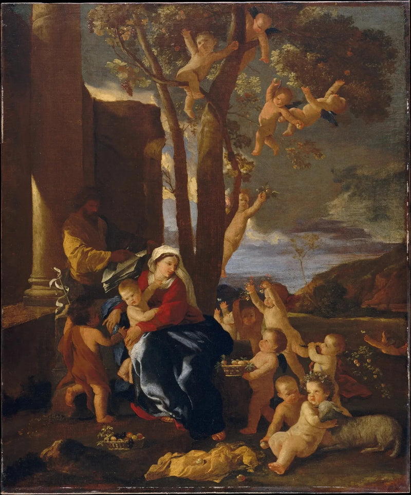 Odpoczynek podczas ucieczki do Egiptu - Nicolas Poussin