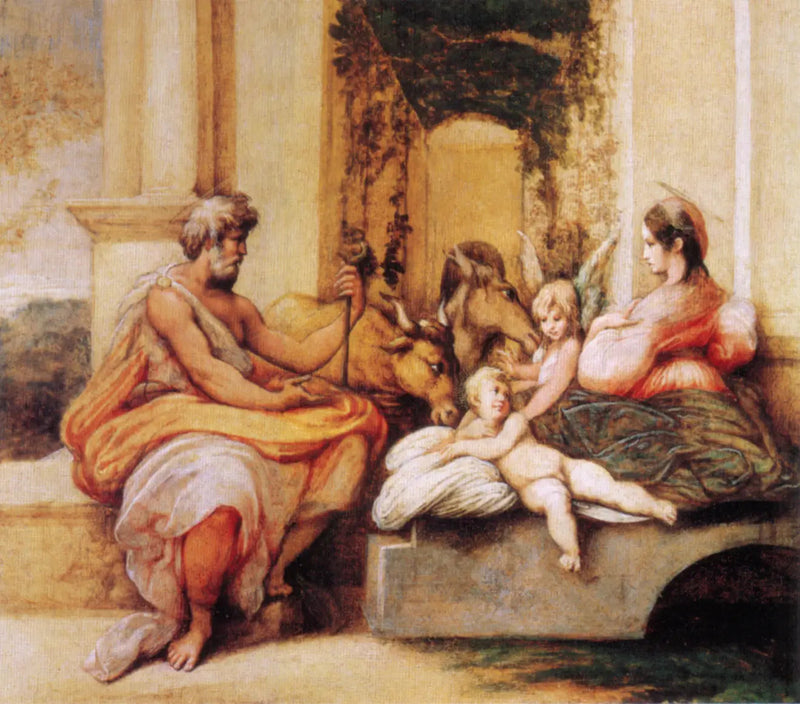 Odpoczynek podczas ucieczki do Egiptu - Parmigianino