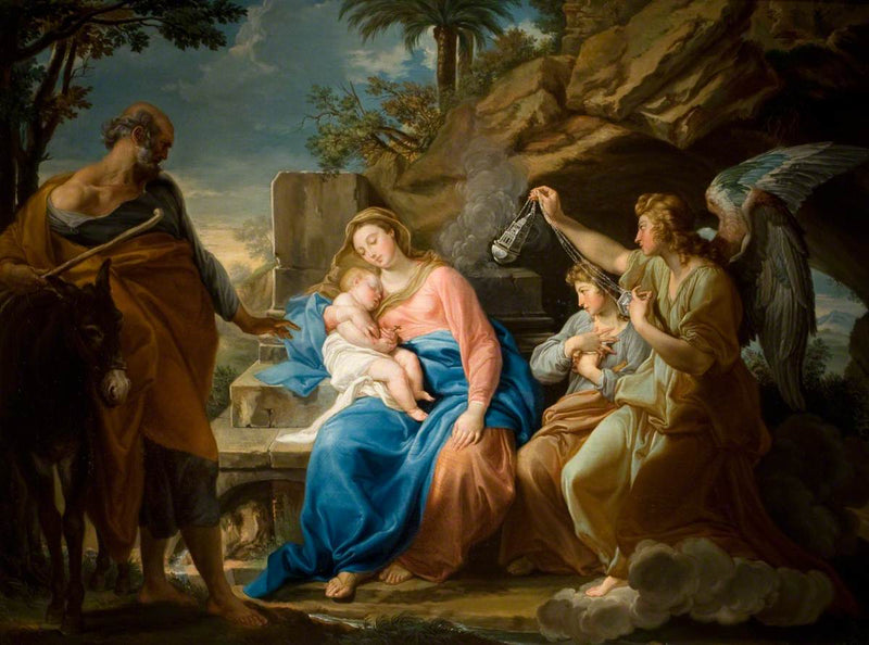 Odpoczynek podczas ucieczki do Egiptu - Pompeo Batoni
