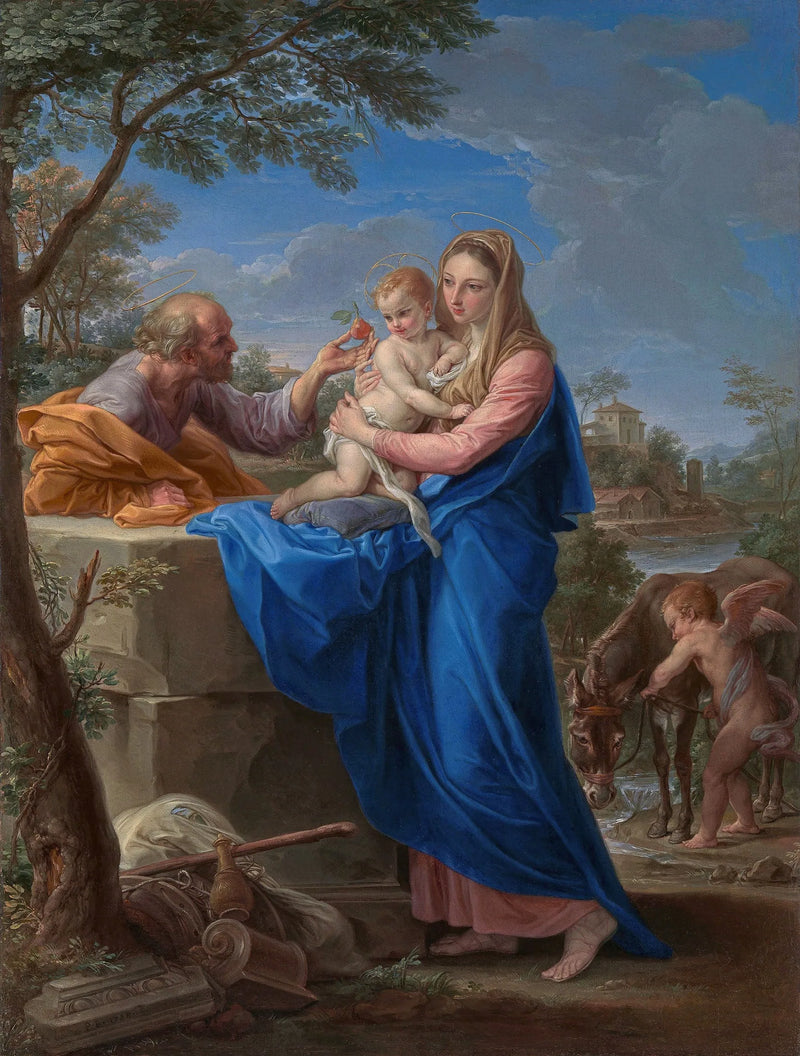 Odpoczynek podczas ucieczki do Egiptu - Pompeo Batoni