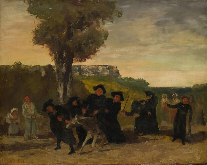 Powrót konferencji - Gustave Courbet