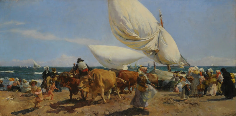 Powrót z rybołówstwa - Joaquín Sorolla