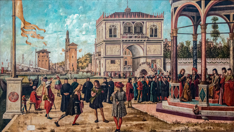 Powrót ambasadorów na dwór angielski - Vittore Carpaccio