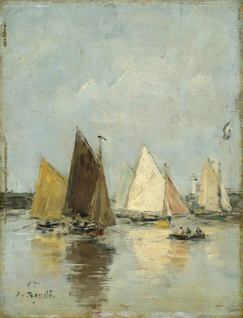 Powrót łodzi - Eugène Boudin