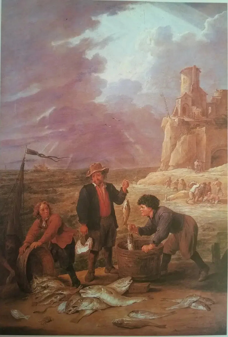 Powrót rybaków z ich połowami - David Teniers młodszy
