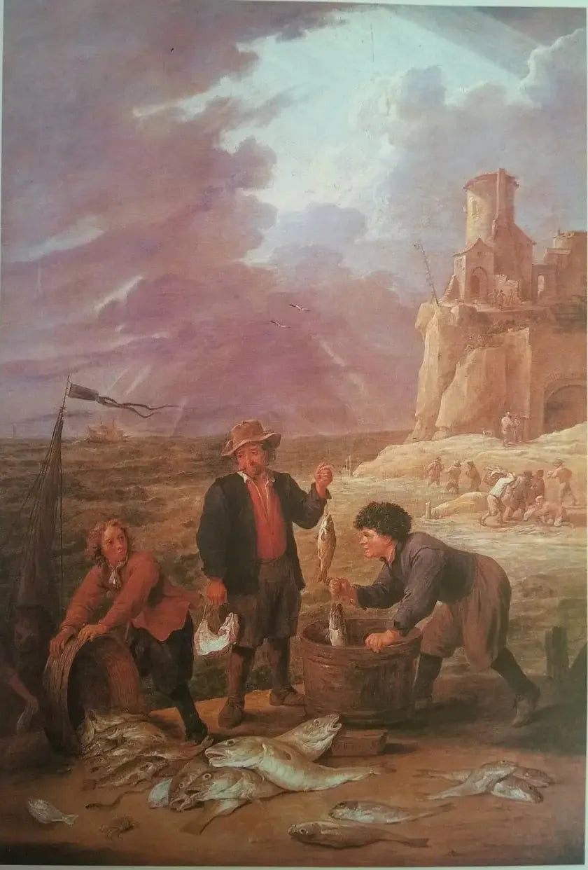 Powrót rybaków z ich połowami - David Teniers młodszy
