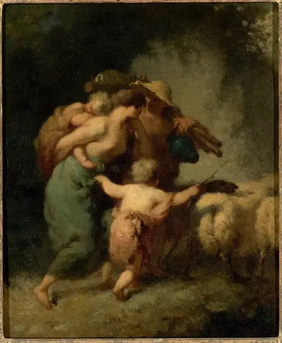 Powrót stada - Jean-François Millet