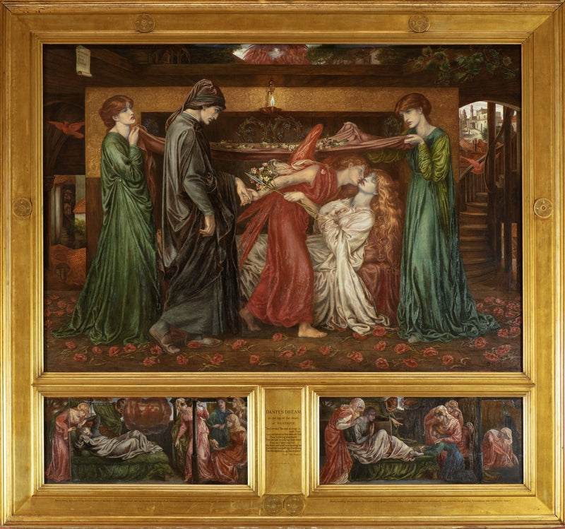 Sen Dantego w dniu śmierci Beatrice - Dante Gabriel Rossetti