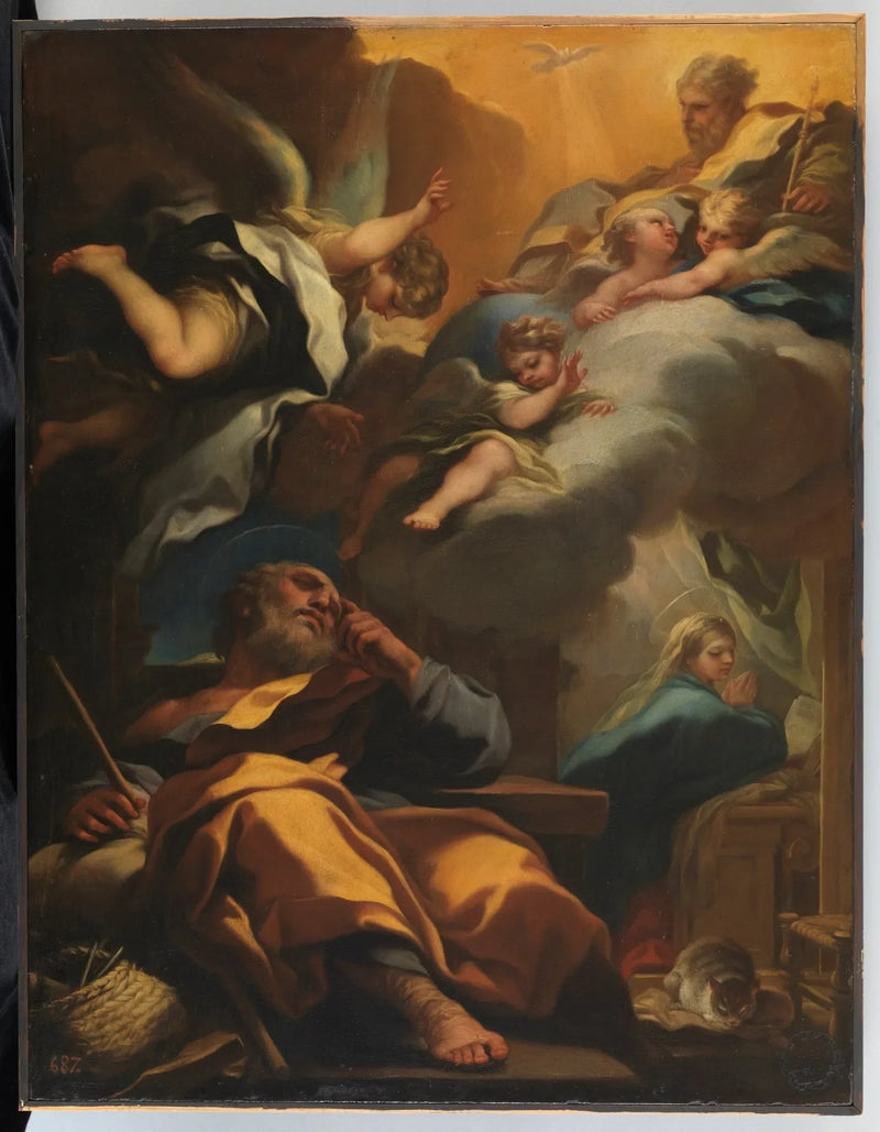 Sen świętego Józefa - Luca Giordano