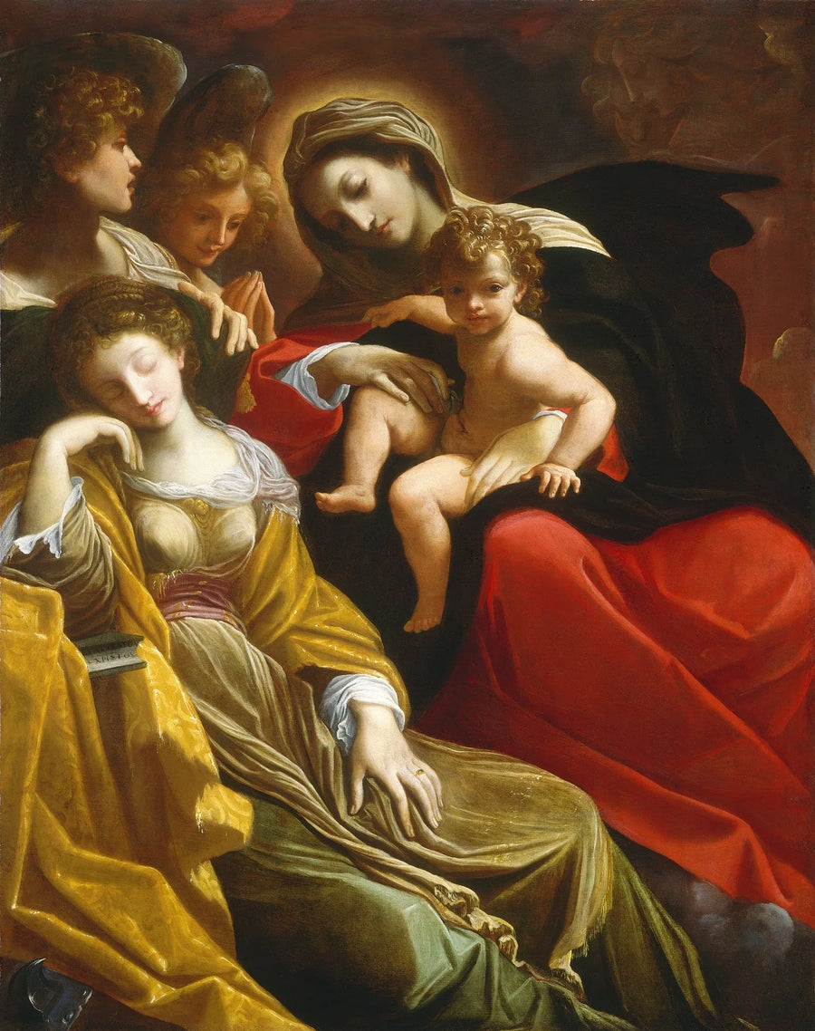 Sen Świętej Katarzyny Aleksandryjskiej - Ludovico Carracci