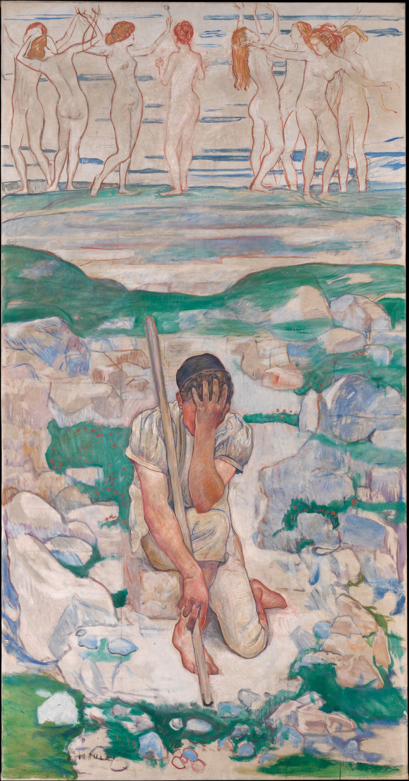 Sen pasterza (Der Traum des Hirten) - Ferdinand Hodler