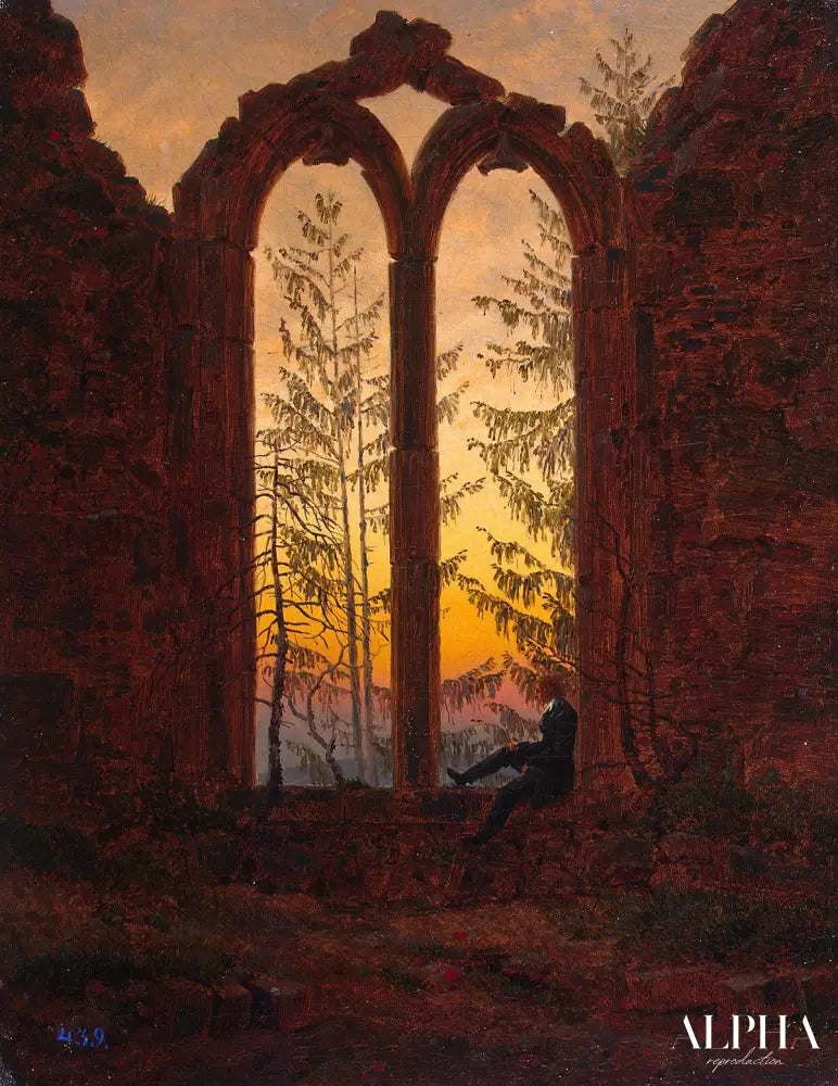 Le Rêveur - Caspar David Friedrich - Reproductions de tableaux et peintures haut de gamme